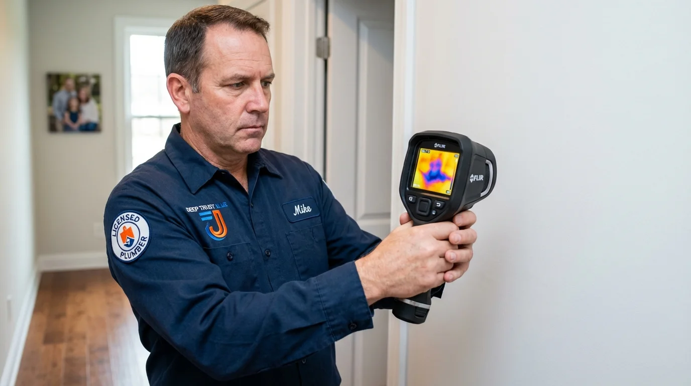 Thermal imaging leak detection by Johns Plumbing LLC in Ingleside